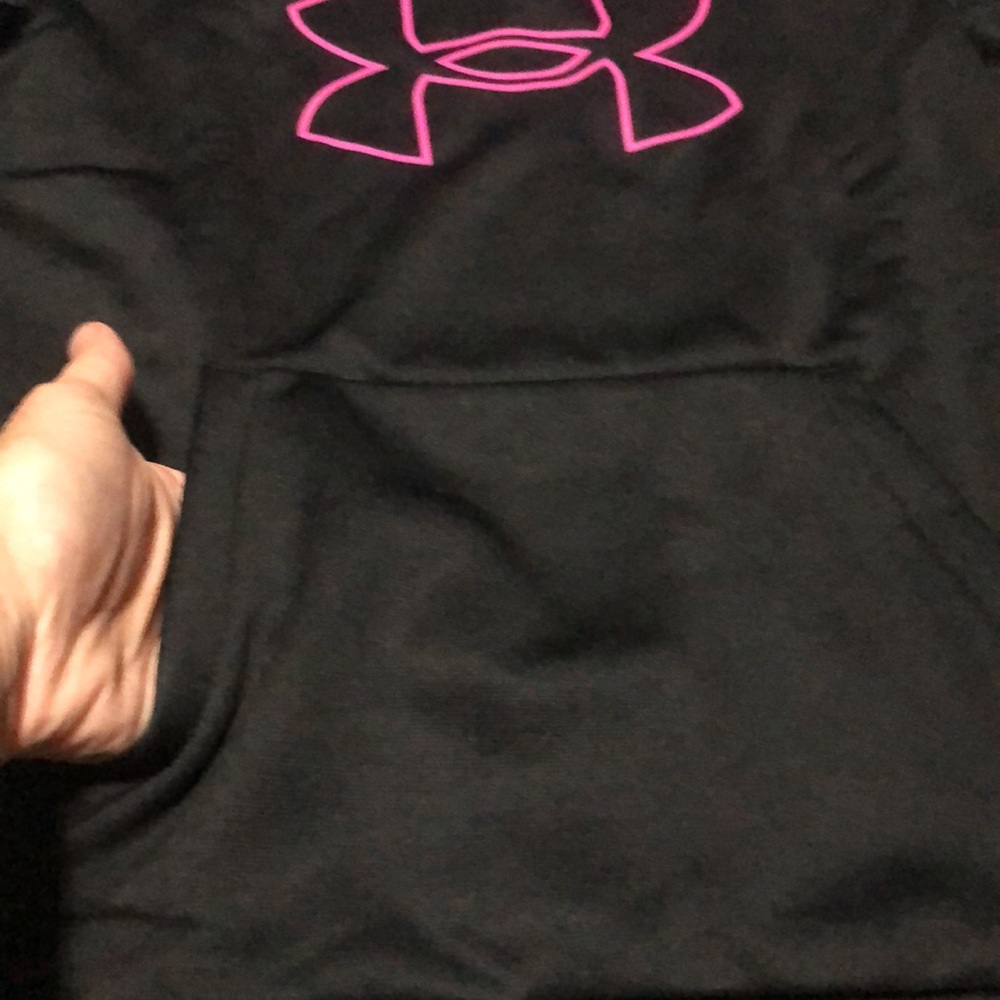 Girls Under Armor Fleece Big Logo Hoodie - Picture 3 of 10